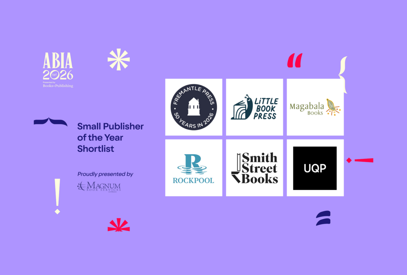 2026 ABIA Business Award: UQP Shortlisted for Small Publisher of the Year