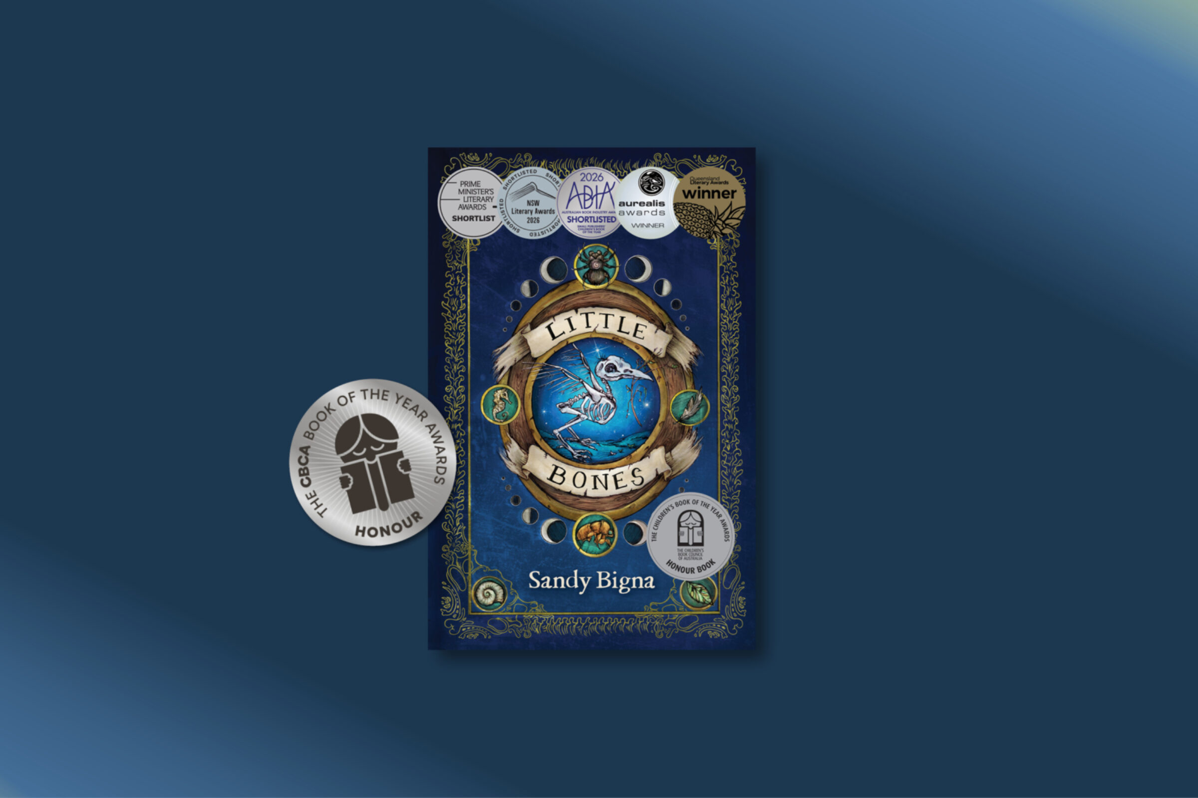 Little Bones by Sandy Bigna is a 2026 CBCA Honour Book, Younger Readers Book of the Year Little Bones by Sandy Bigna is a 2026 CBCA Honour Book, Younger Readers Book of the Year