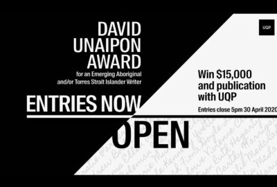 The 2020 David Unaipon Award is now open for entries