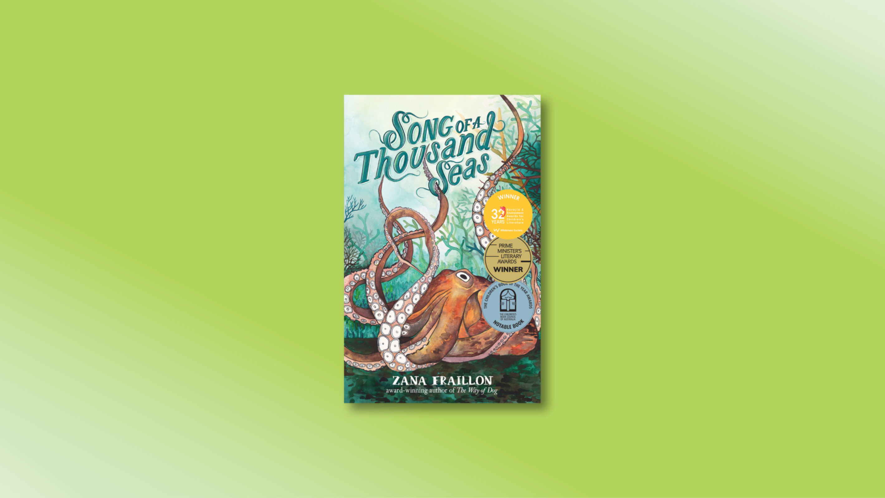 Zana Fraillon's 'Song of a Thousand Seas' wins the Environment Award for Children's Literature in the fiction category