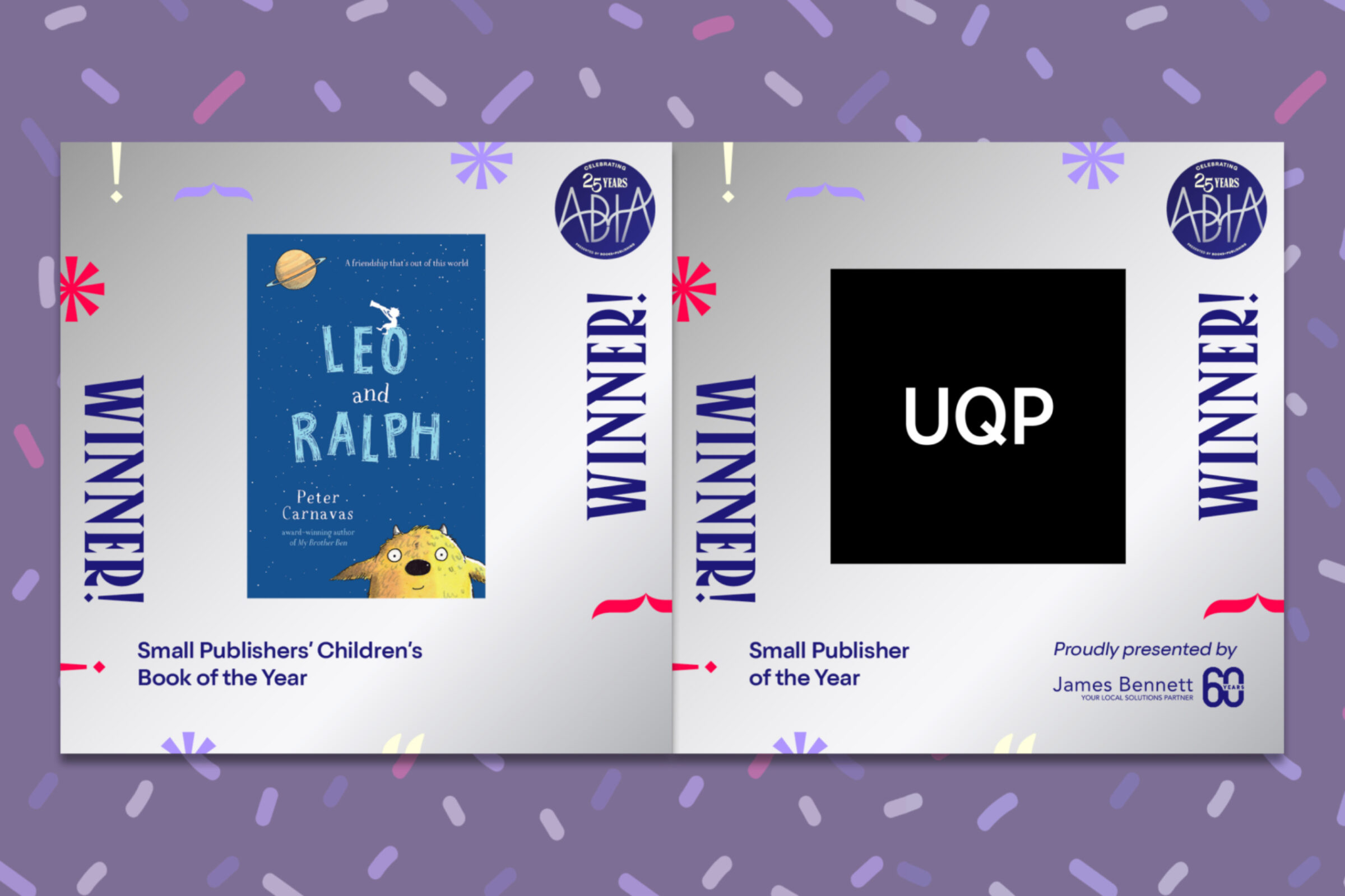 UQP wins Small Publishers’ Children’s Book of the Year & Small Publisher of the Year at the 2025 Australian Book Industry Awards UQP wins Small Publishers’ Children’s Book of the Year & Small Publisher of the Year at the 2025 Australian Book Industry Awards