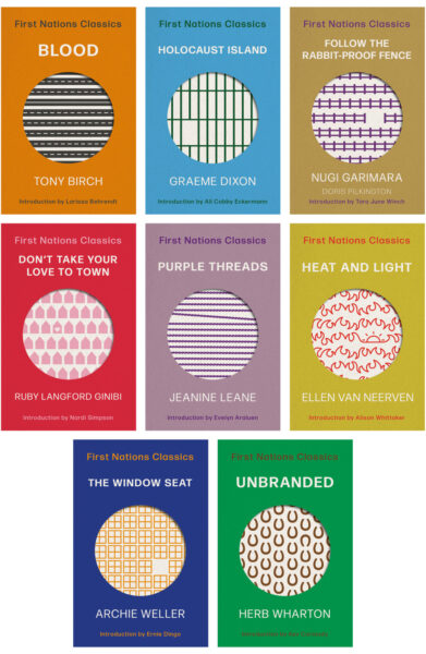 Pack of eight First Nations Classics: Series one by Herb Wharton, Doris (Nugi Garimara) Pilkington, Tony Birch, Ellen van Neerven, Ruby Langford Ginibi, Archie Weller, Jeanine Leane, Graeme Dixon