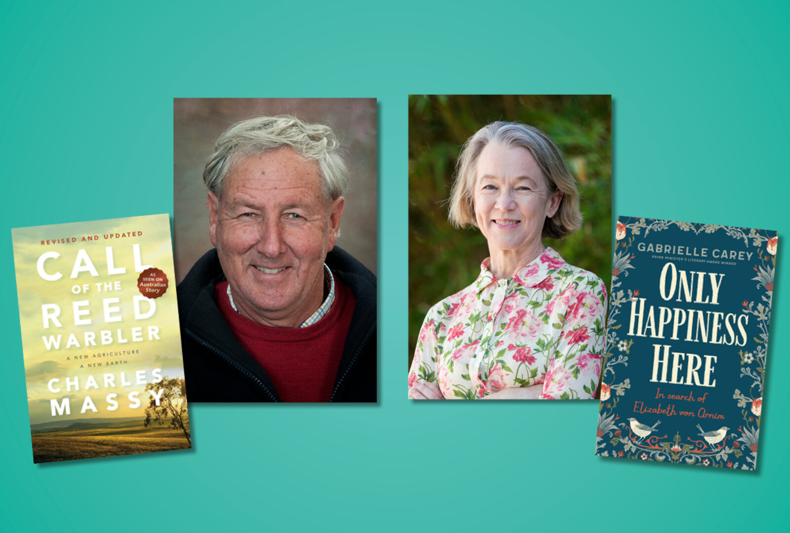 UQP authors Charles Massy and Gabrielle Carey at StoryFest