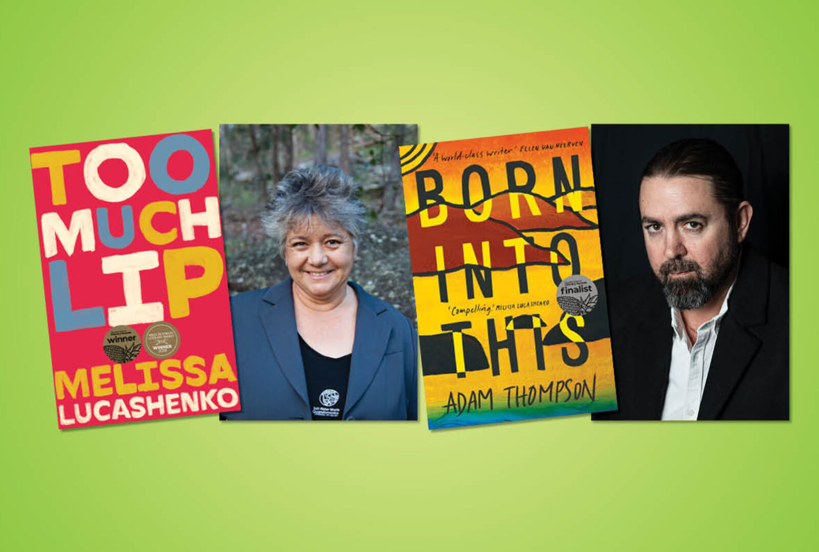 Melissa Lucashenko and Adam Thompson at the Tamar Valley Writers Festival