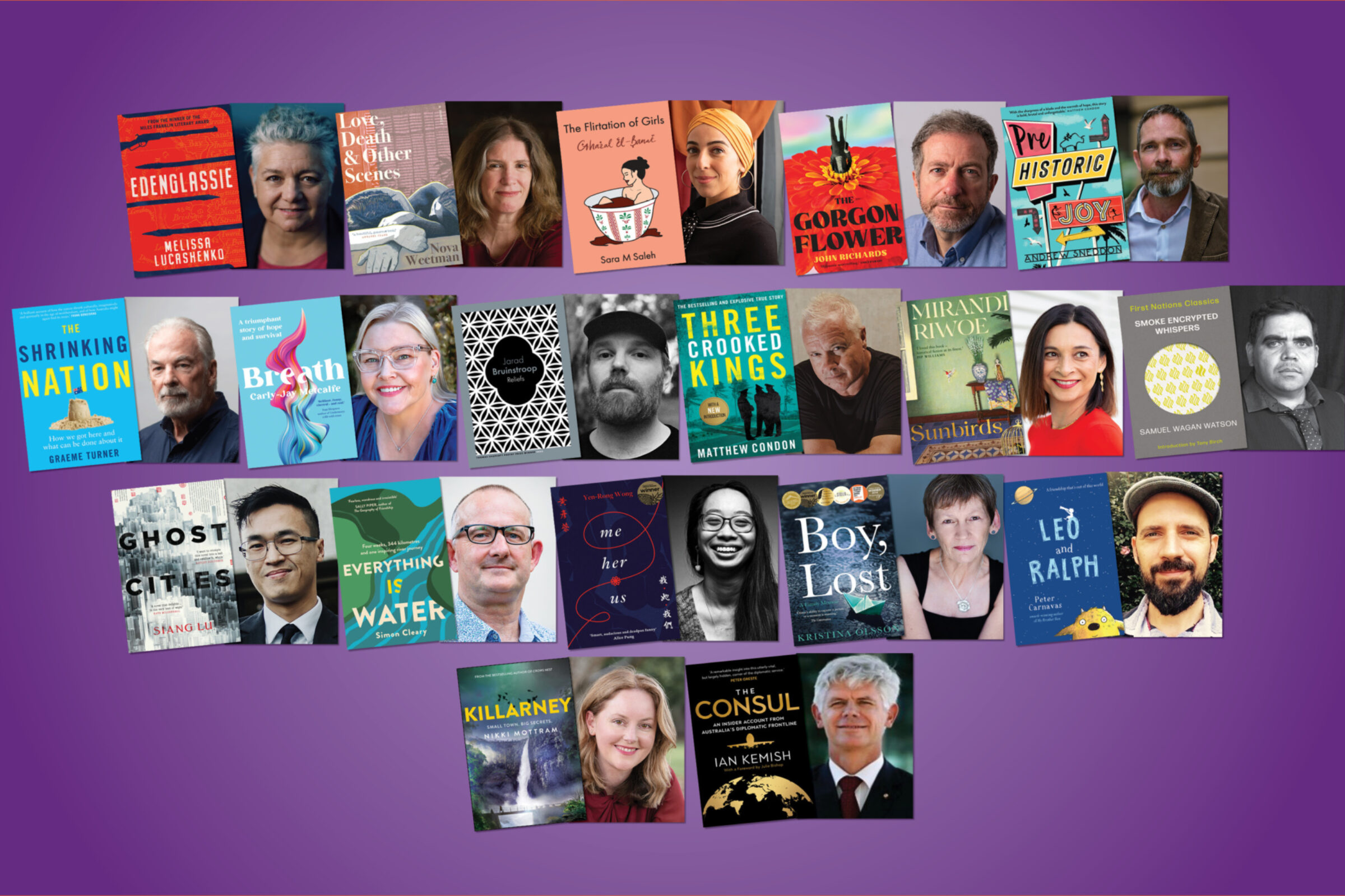 UQP authors at 2024 Brisbane Writers Festival