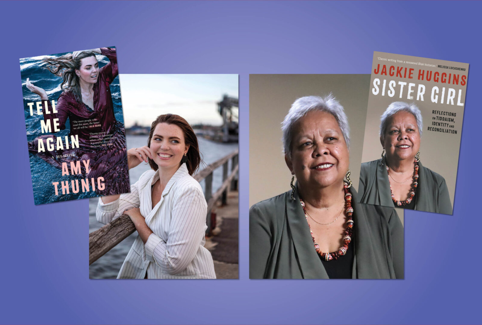 Jackie Huggins and Amy Thunig at Newcastle Writers Festival