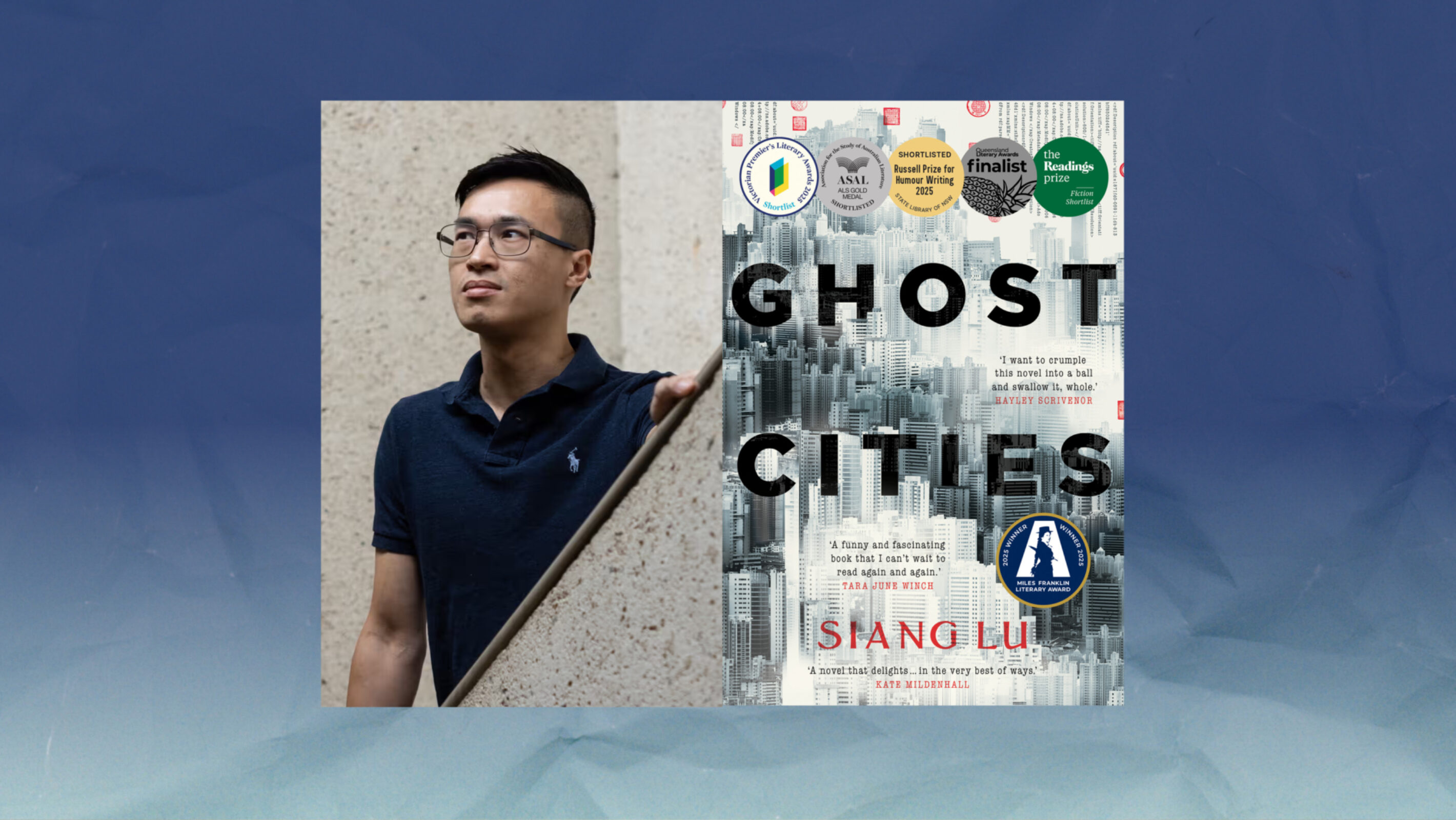 'Ghost Cities' shortlisted for the 2025 Voss Literary Prize